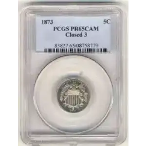 Nickel Five Cent Pieces-Shield 1866-1883 (3)