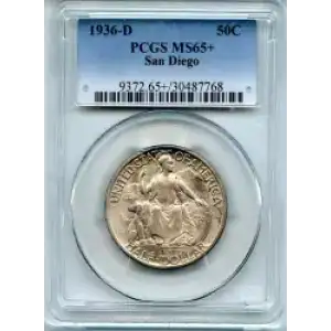 Classic Commemorative Silver--- California Pacific International Exposition 1935-1936-Silver- 0.5 Dollar (3)