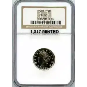 Nickel Five Cent Pieces-Liberty Head 1883-1913 (3)