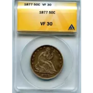 Half Dollars---Liberty Seated 1839-1891 -Silver- 0.5 Dollar (3)