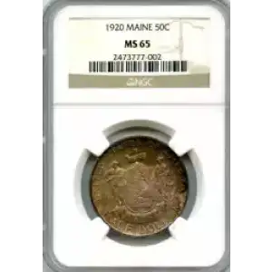 Classic Commemorative Silver--- Maine Centennial 1920-Silver- 0.5 Dollar (3)