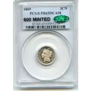 Nickel Three Cent Pieces 1865-1889 (3)