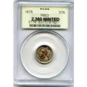 Nickel Three Cent Pieces 1865-1889 (3)