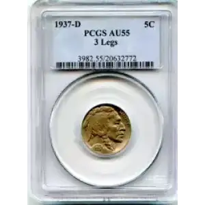 Nickel Five Cent Pieces-Indian Head or Buffalo (3)