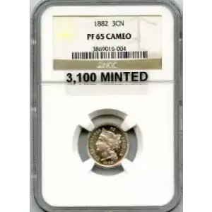 Nickel Three Cent Pieces 1865-1889 (3)