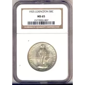 Classic Commemorative Silver--- Lexington - Concord Sesquicentennial 1925 -Silver- 0.5 Dollar (3)