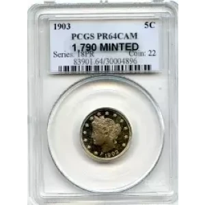 Nickel Five Cent Pieces-Liberty Head 1883-1913 (3)