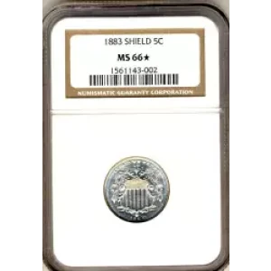 Nickel Five Cent Pieces-Shield 1866-1883 (3)