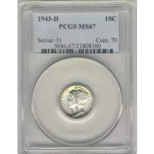 Dimes---Winged Liberty Head or Mercury 1916-1945 -Silver- 1 Dime (3)