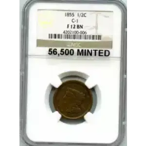 Half Cents -Braided Hair 1840-57 -Copper (3)