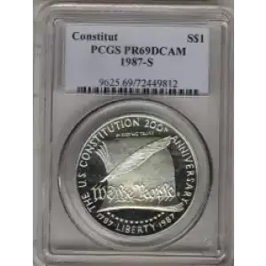 Modern Commemoratives --- U.S. Constitution Bicentennial 1987-Silver- 1 Dollar (3)