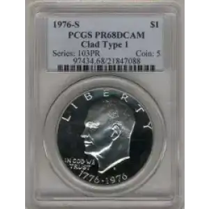 Dollars---Eisenhower 1971-1978 Copper-Nickel- 1 Dollar (3)