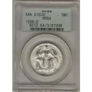 Classic Commemorative Silver--- California Pacific International Exposition 1935-1936-Silver- 0.5 Dollar (3)