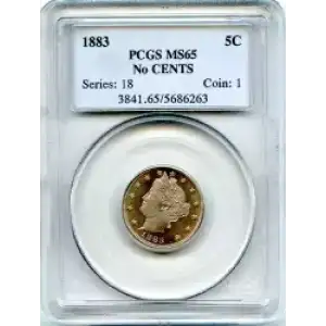 Nickel Five Cent Pieces-Liberty Head 1883-1913 (3)