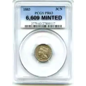 Nickel Three Cent Pieces 1865-1889 (3)