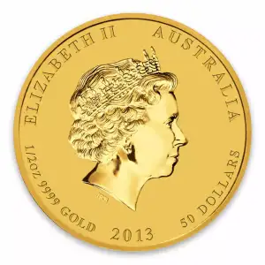 2013 1/2oz Australian Perth Mint Gold Lunar II: Year of the Snake (2)