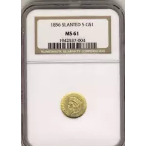 Gold Dollars---Indian Princess Head, Large Head 1856-1889 -Gold- 1 Dollar (3)