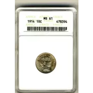 Dimes---Barber or Liberty Head 1892-1916 -Silver- 1 Dime (3)