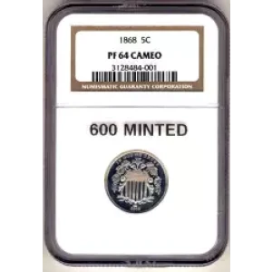 Nickel Five Cent Pieces-Shield 1866-1883 (3)