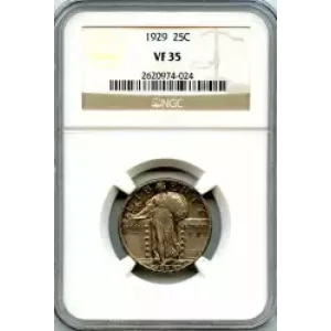 Quarter Dollars---Standing Liberty (3)