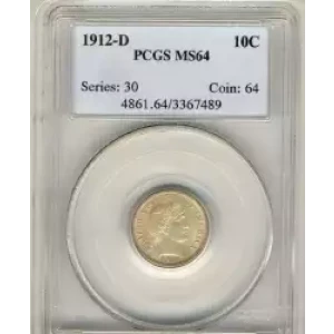 Dimes---Barber or Liberty Head 1892-1916 -Silver- 1 Dime (3)