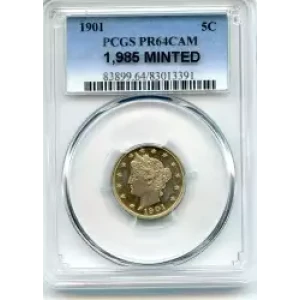 Nickel Five Cent Pieces-Liberty Head 1883-1913 (3)