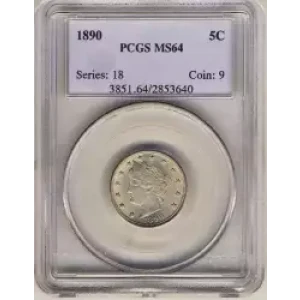 Nickel Five Cent Pieces-Liberty Head 1883-1913 (3)