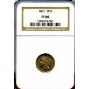 Nickel Three Cent Pieces 1865-1889 (3)