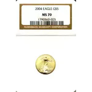Gold Bullion-Gold Eagles--$5 Gold Eagle 1/10 oz -Gold- 5 Dollar (3)
