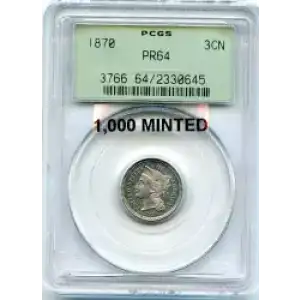 Nickel Three Cent Pieces 1865-1889 (3)