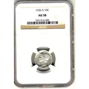 Dimes---Winged Liberty Head or Mercury 1916-1945 -Silver- 1 Dime (3)