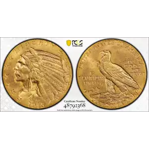 Half Eagles---Indian Head 1908-1929 -Gold- 5 Dollar (2)