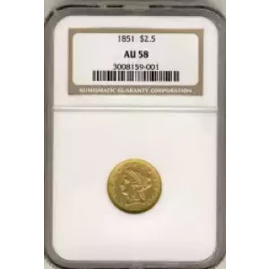 Quarter Eagles---Liberty Head 1840-1907 -Gold- 2.5 Dollar (3)