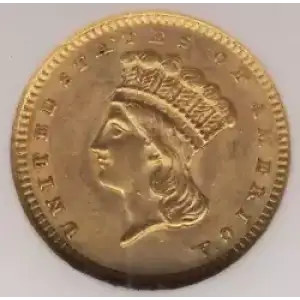 Gold Dollars---Indian Princess Head, Large Head 1856-1889 -Gold- 1 Dollar (3)