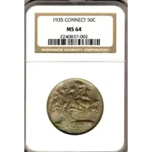 Classic Commemorative Silver--- Connecticut Tercentenary 1935 -Silver- 0.5 Dollar (3)