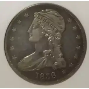 Half Dollars---Capped Bust, Reeded Edge 1836-1839 -Silver- 0.5 Dollar (3)