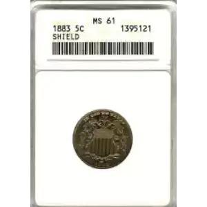 Nickel Five Cent Pieces-Shield 1866-1883 (3)