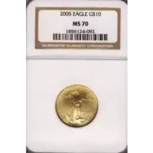 Gold Bullion-Gold Eagles--$10 Gold Eagle 1/4 oz -Gold- 10 Dollar (3)