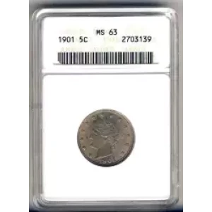 Nickel Five Cent Pieces-Liberty Head 1883-1913 (3)