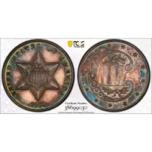 Silver Three Cent Pieces Trimes-1851-1873 (3)