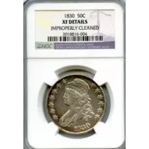 Half Dollars---Capped Bust, Reeded Edge 1836-1839 -Silver- 0.5 Dollar (3)