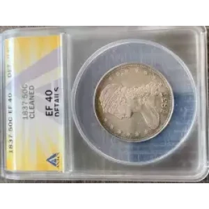 Half Dollars---Capped Bust, Reeded Edge 1836-1839 -Silver- 0.5 Dollar (3)