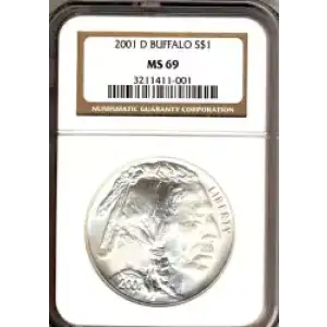 Modern Commemoratives --- American Buffalo Commemorative 2001-Silver- 1 Dollar (3)