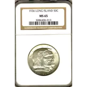 Classic Commemorative Silver--- Long Island Tercentenary 1936 -Silver- 0.5 Dollar (3)