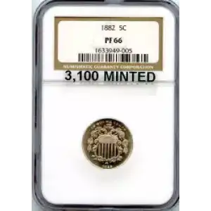 Nickel Five Cent Pieces-Shield 1866-1883 (3)