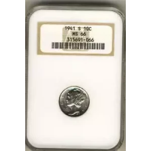 Dimes---Winged Liberty Head or Mercury 1916-1945 -Silver- 1 Dime (3)