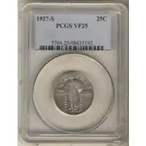 Quarter Dollars---Standing Liberty (3)