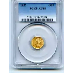 Gold Dollars---Indian Princess Head, Large Head 1856-1889 -Gold- 1 Dollar (3)