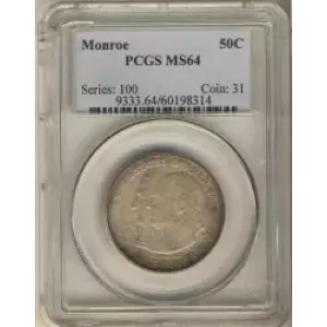 Classic Commemorative Silver--- Monroe Doctrine Centennial 1923 -Silver- 0.5 Dollar (3)