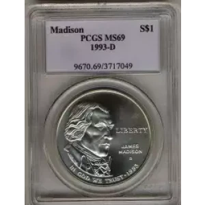 Modern Commemoratives --- Bill of Rights 1993 -Silver- 1 Dollar (3)